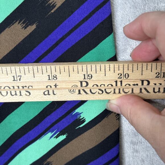 Banana Republic Dress Womens Medium Abstract Print Stretch Tunic Belted Knit - Picture 12 of 14